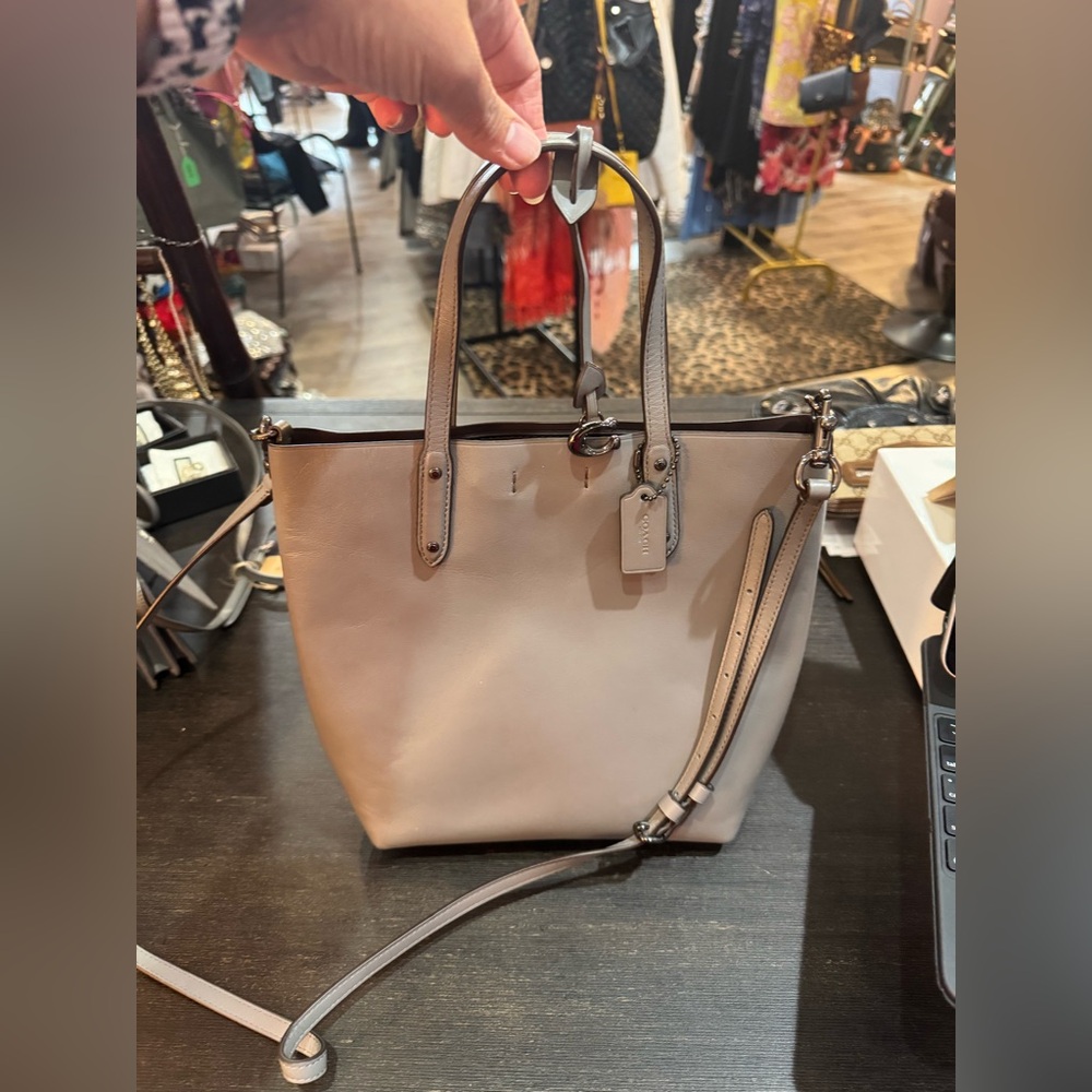 Coach. Great condition gray handbag